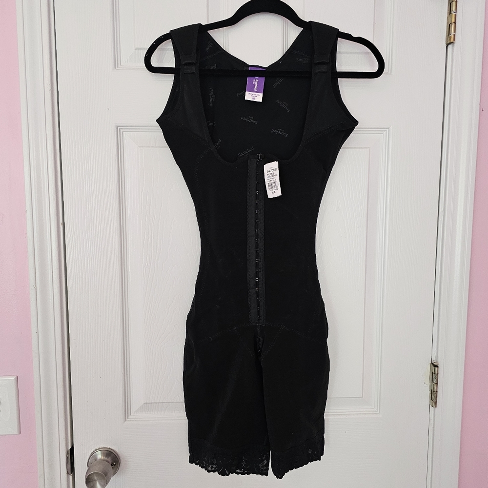 Snatched body High-Waist Black Full Body Shaper with Adjustable Straps - Picture 3 of 5